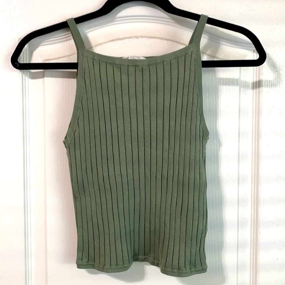 H&M olive green Tank size 12-14